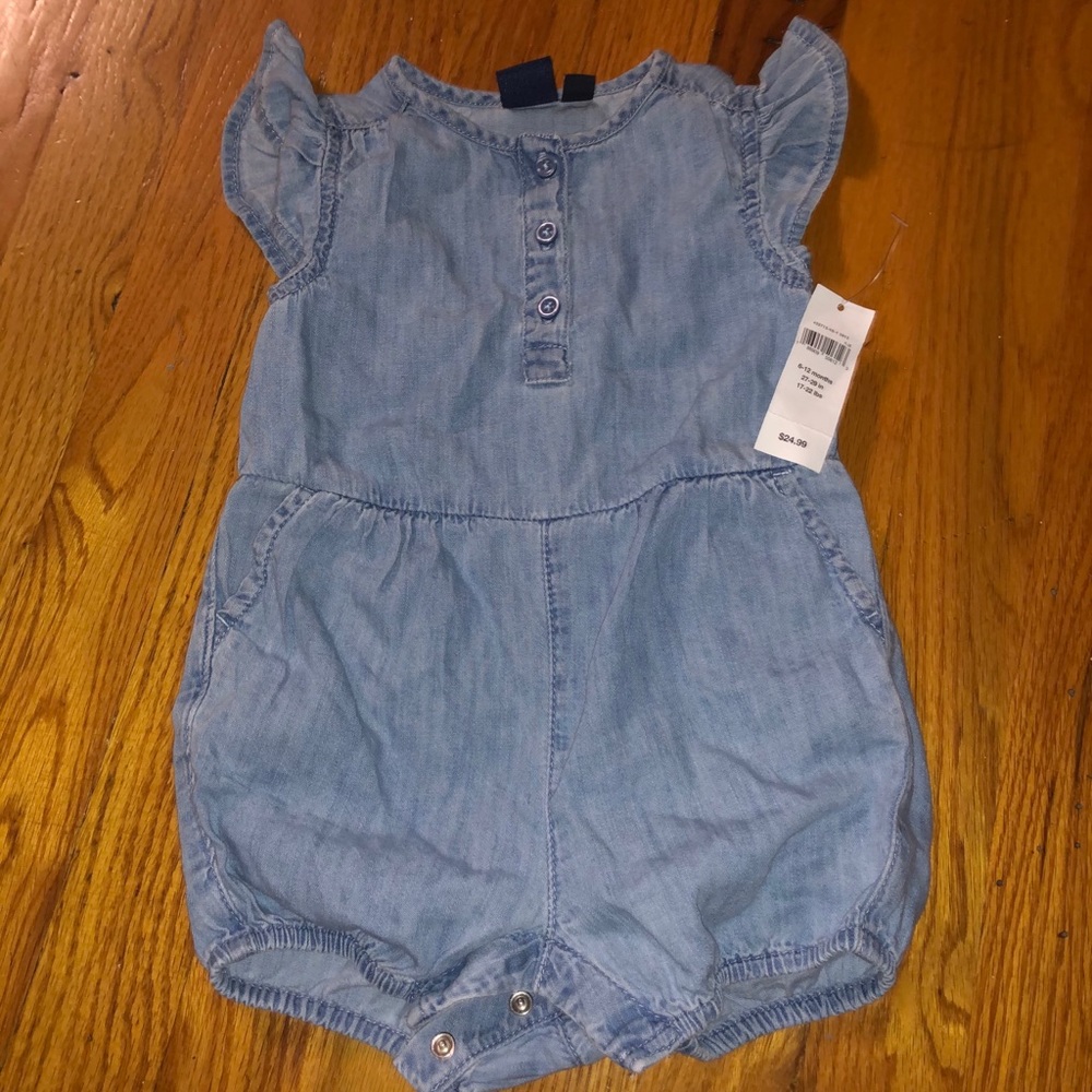 Gap 6-12 Months Denim Romper
